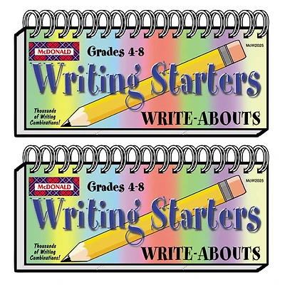 McDonald Publishing® 2-Pack Writing Starters Write-Abouts, Grades 4-8