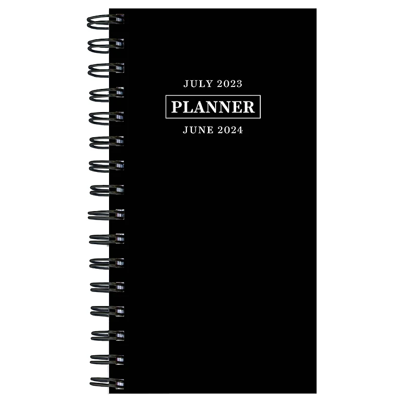 TF Publishing 2023 -2024 Black Night Small Weekly Monthly Planner