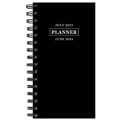 TF Publishing 2023 -2024 Black Night Small Weekly Monthly Planner