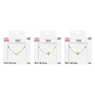 Assorted Gold Western Icon Necklace, 1pc. by Fab Finds