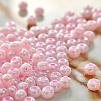 12 Pack: John Bead Pearl Opaque Czech Glass Seed Beads