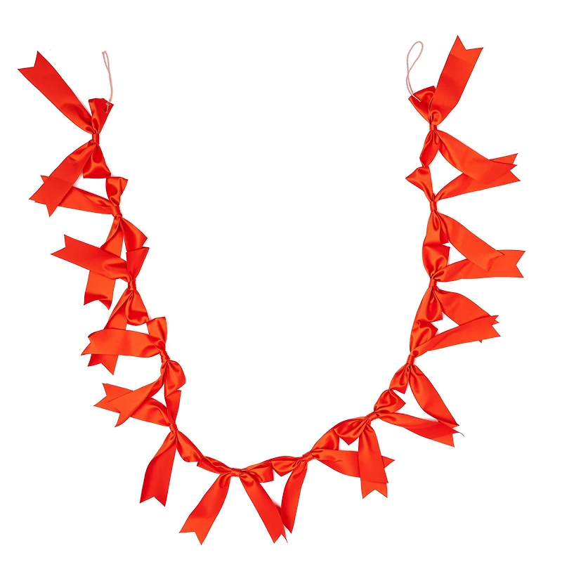 6ft. Orange Bow Garland by Ashland®