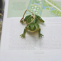 Hello Honey® Green Hand-Painted Glass Frog Ornament