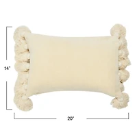 Hello Honey® Chenille Lumbar Pillow with Tassels