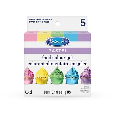 Satin Ice® Pastel Food Color Gel, 5ct.