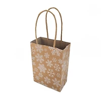 Mini Snowflakes Kraft Gift Bags, 6ct. by Celebrate It™