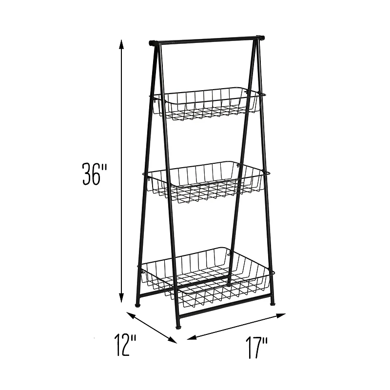 Honey Can Do 3-Tier Folding A-Frame Caddy