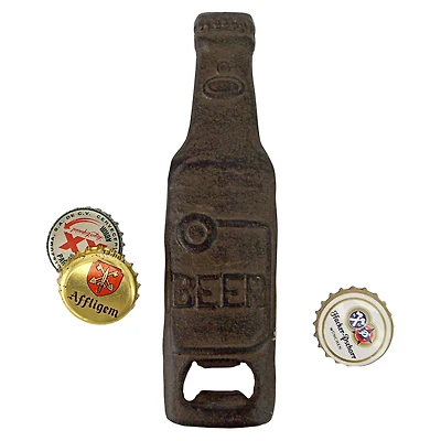 Design Toscano 6" A Cold Bottle of Beer Cast Iron Bottle Opener