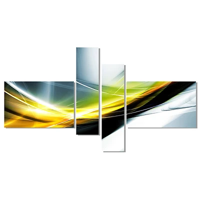 Designart - Glittering Yellow Pattern