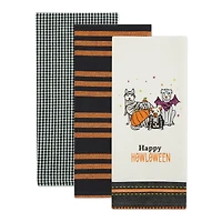 DII® Happy Howl-Oween Dishtowel Set