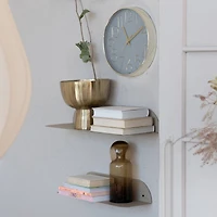 Hello Honey® 8.5" Gold Aureate Creased Metal Planter