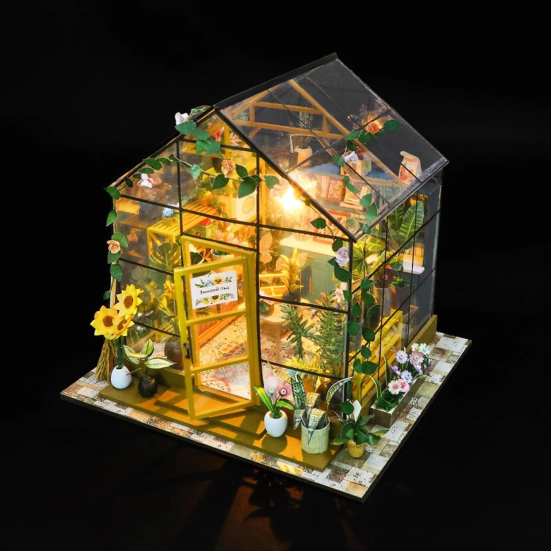 Sparkly Selections Sunshine Flower Green House DIY Miniature Kit