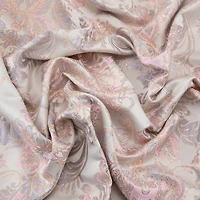 Cosplay by Yaya Han Ivory, Pink & Gold Duchesse Floral Brocade Fabric