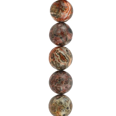 Leopard Jasper Round Beads, 10mm by Bead Landing™