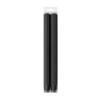 10" Black Flute Taper Candles, 2ct. by Ashland®