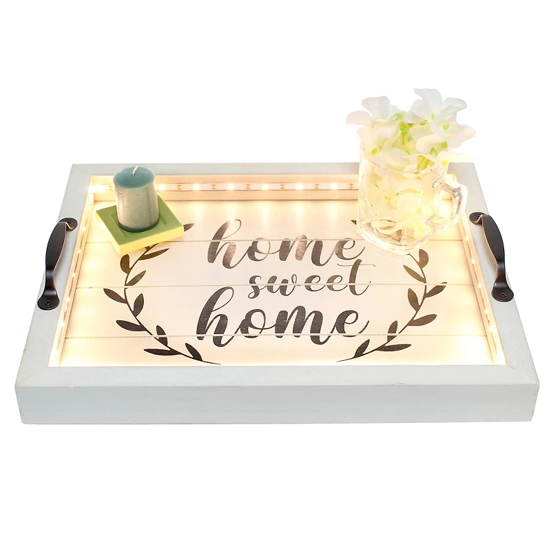 Elegant Designs 15.5" LED Serving Tray