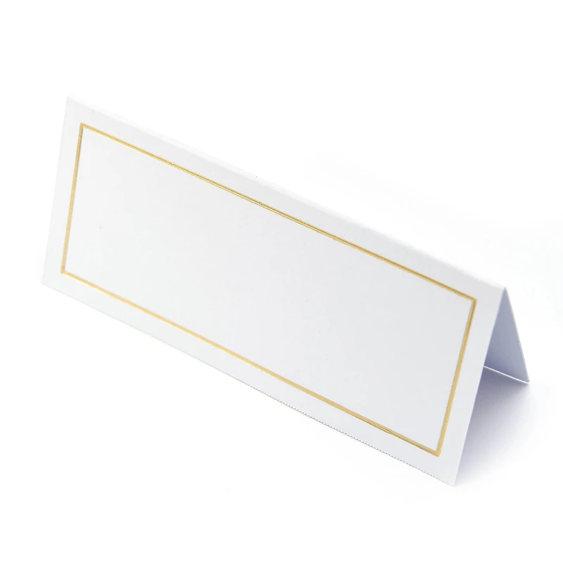 12 Packs: 48 ct. (576 total) Gold Border Place Cards by Recollections™
