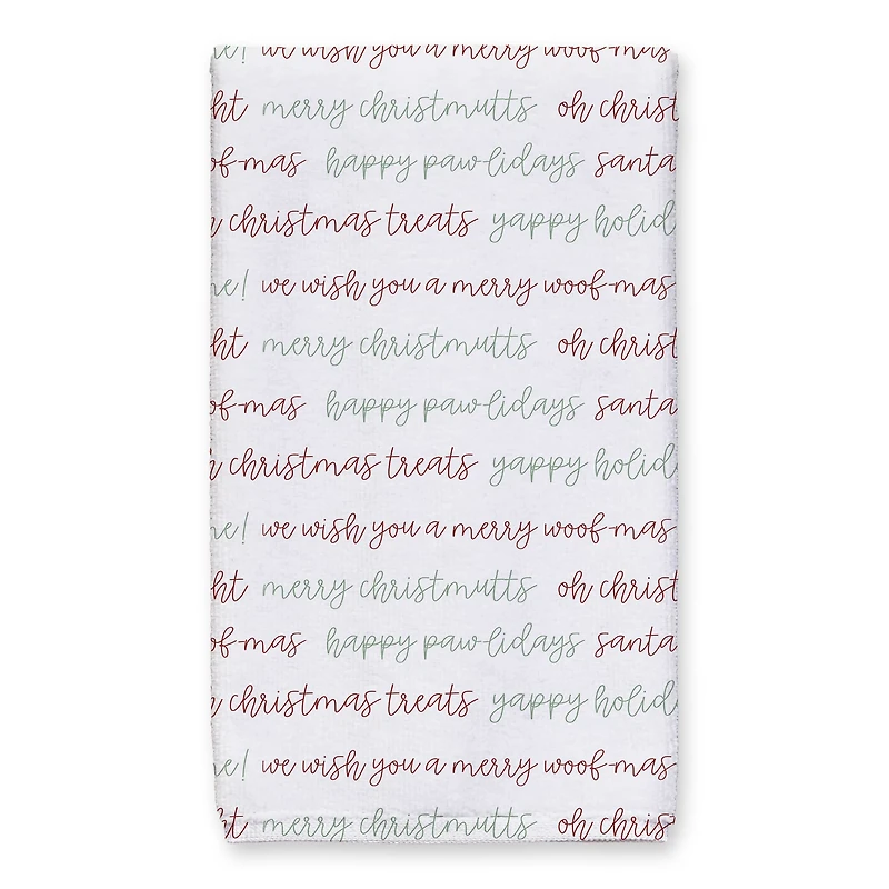 Santa Dog Tea Towels - Set of 3