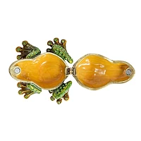 Hello Honey® 3" Green Jeweled Frog Trinket Box