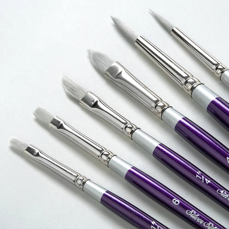 Silver Brush Limited Silver Silk 88® 6 Piece Creative Brush Set