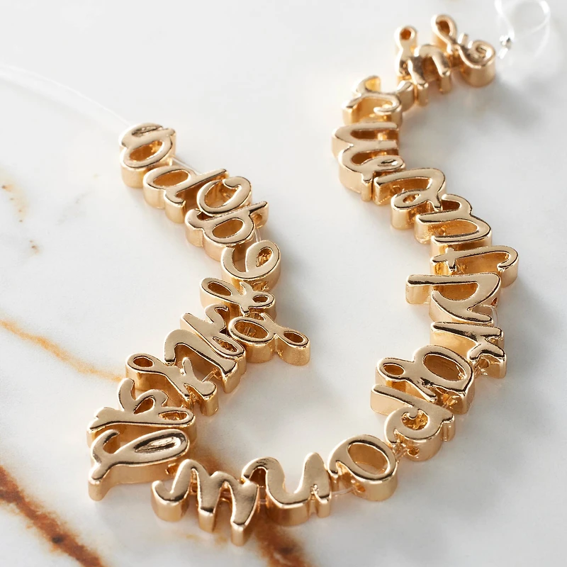 Gold Alphabet Beads by Bead Landing™