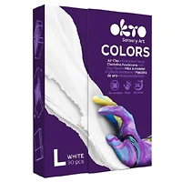 OKTO Sensory Art 30-Piece White Air Clay Set