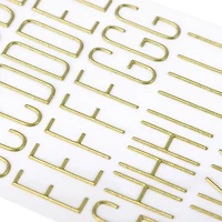 Gold Puffy Modern Alphabet Stickers by Recollections™
