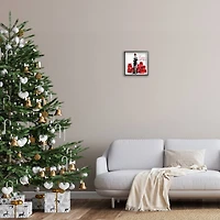 Stupell Industries Trendy Merry Christmas Framed Giclee Wall Art
