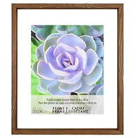 16" x 20"  Walnut Float Frame by Studio Décor®
