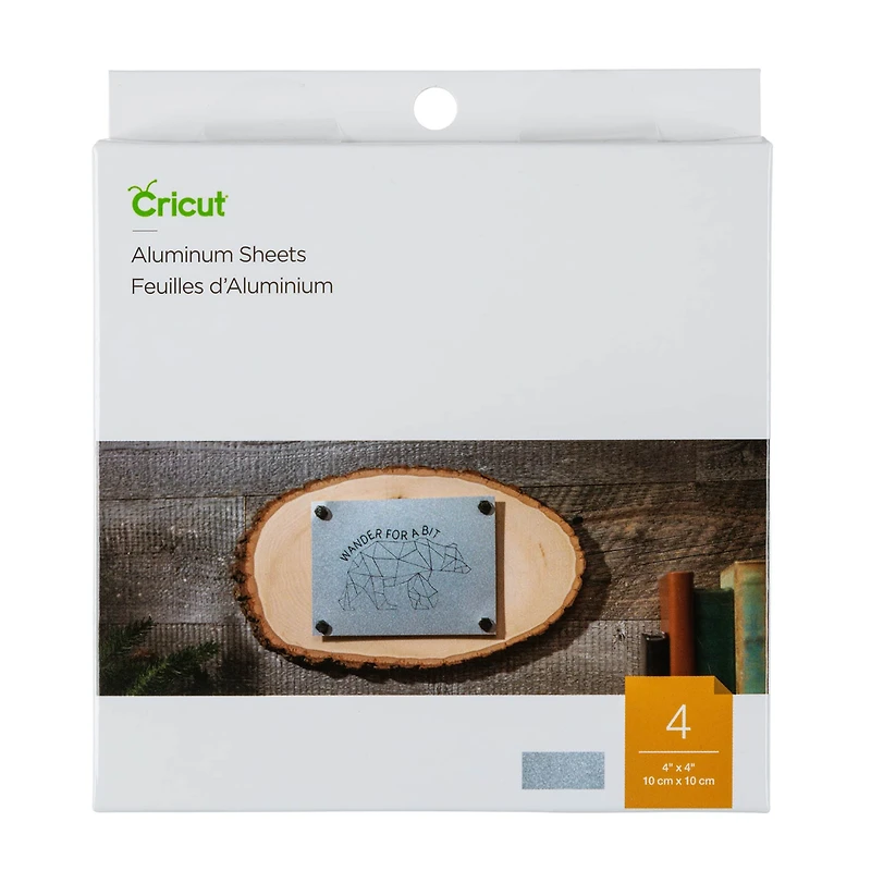 Cricut® 4ct. Aluminum Sheets 4" x 4"