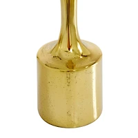 CosmoLiving by Cosmopolitan Set of 3 Gold Candle Holder 14", 12", 10"