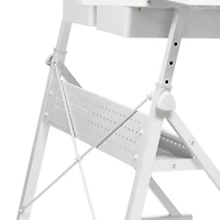 White Metal & Glass Artist Table by Artist's Loft®