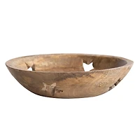 Hello Honey® 11.5" Star Cutout Mango Wood Bowl