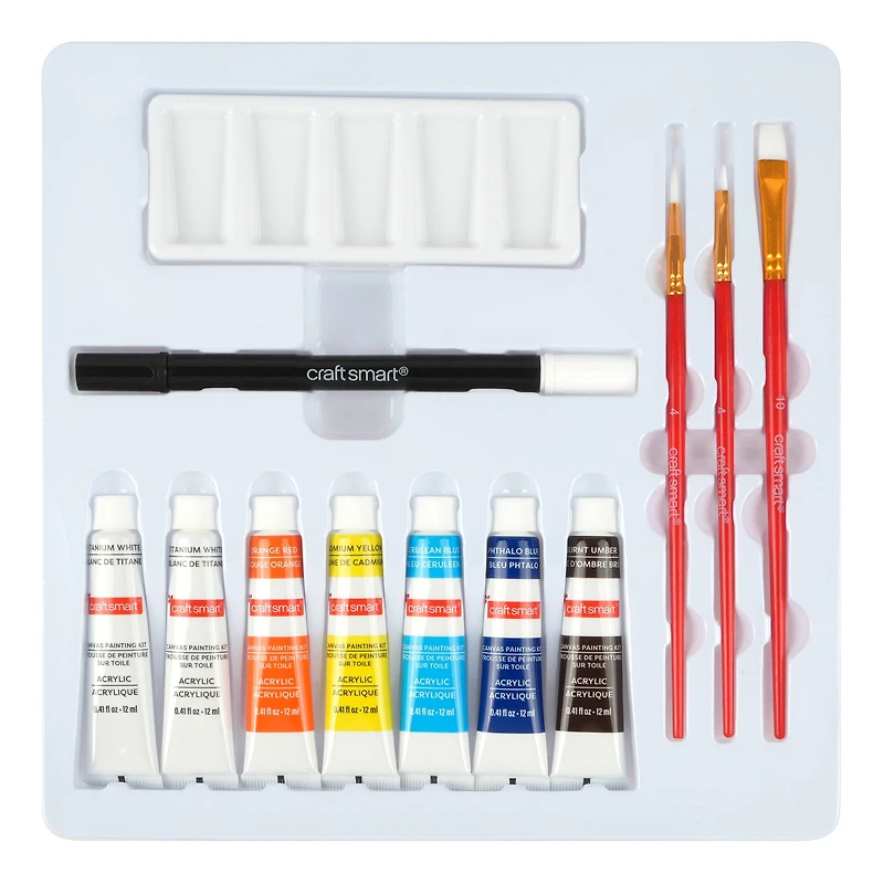 11" x 11" Lemons & Vase Canvas Painting Kit by Craft Smart®