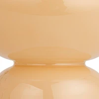 Hello Honey® 10" Nude Beige Natural Elegance Glass Vase