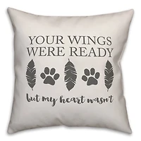 Your Wings Were Ready Throw Pillow
