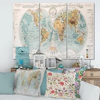Designart - Ancient Map of The World II