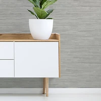 InHome Avery Weave Gray Peel & Stick Wallpaper