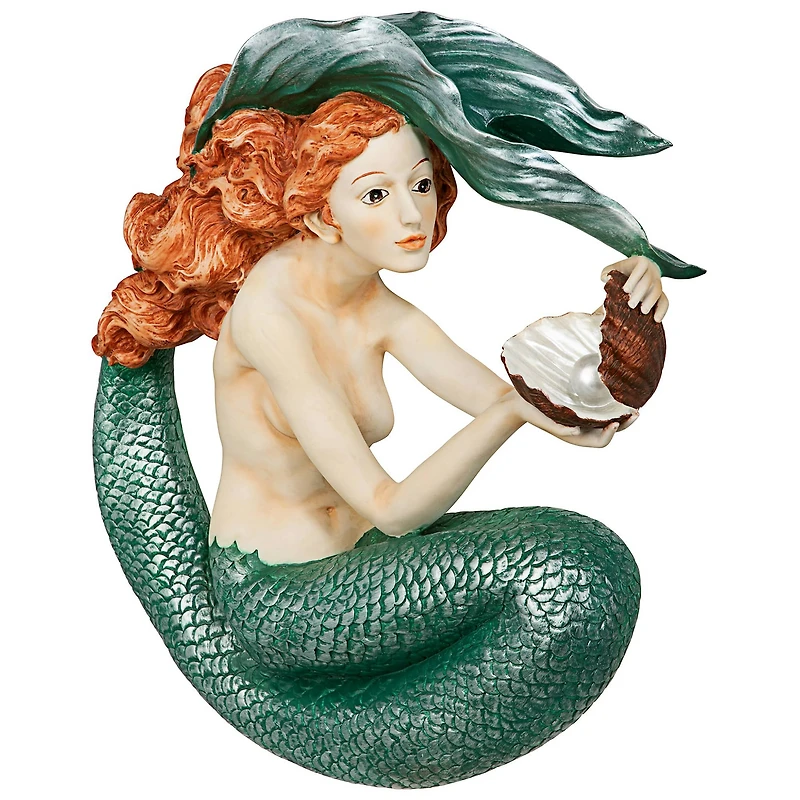Design Toscano Misty Mae Siren of the Sea Mermaid Wall Sculpture
