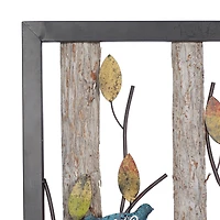 Tin Farmhouse Birds Wall Décor Set