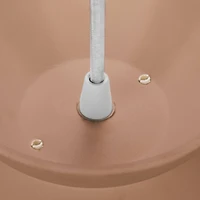 Hello Honey® Sienna Matte Terra Cotta Boho Ceramic Ceiling Light with White Fabric Cord