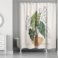 Boho Plant Still Life 71" x 74" Shower Curtain