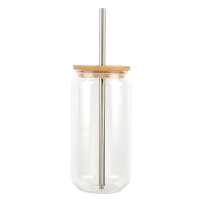 18oz. Clear Glass Sublimation Tumbler by Make Market®