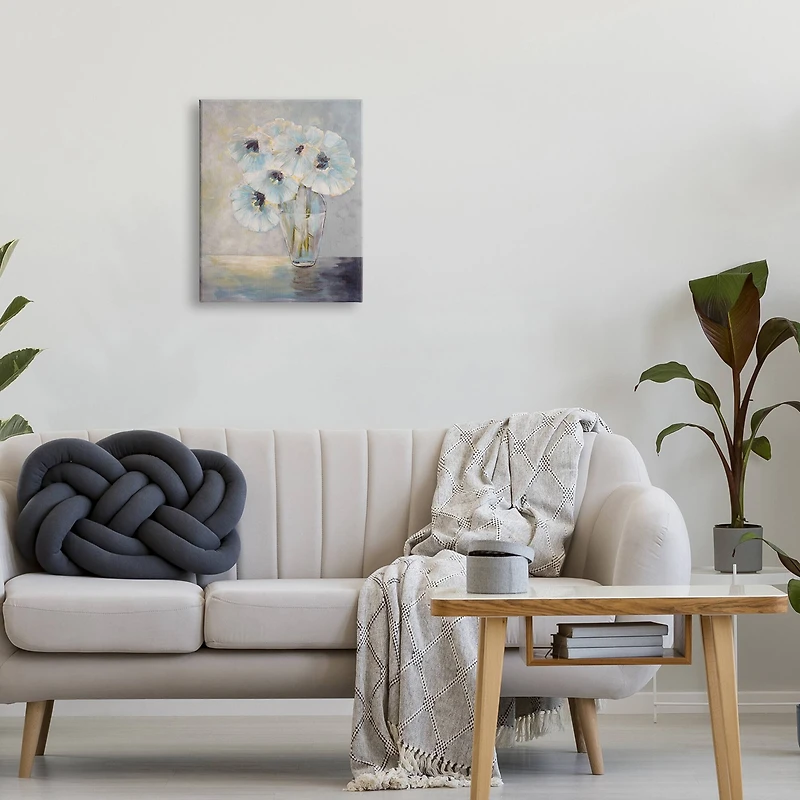 Stupell Industries Delicate White Flower Bouquet Still Life Canvas Wall Art