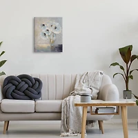 Stupell Industries Delicate White Flower Bouquet Still Life Canvas Wall Art