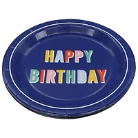 9" Blue Happy Birthday Paper Plates, 10ct. by Celebrate It™