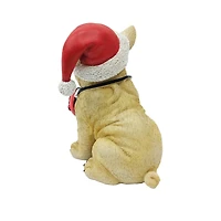 5.5" Bulldog in Santa Hat Tabletop Décor by Ashland®