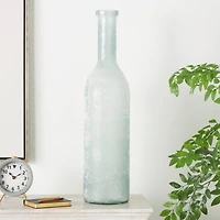 29" Frosted Spanish Bottle Glass Vase