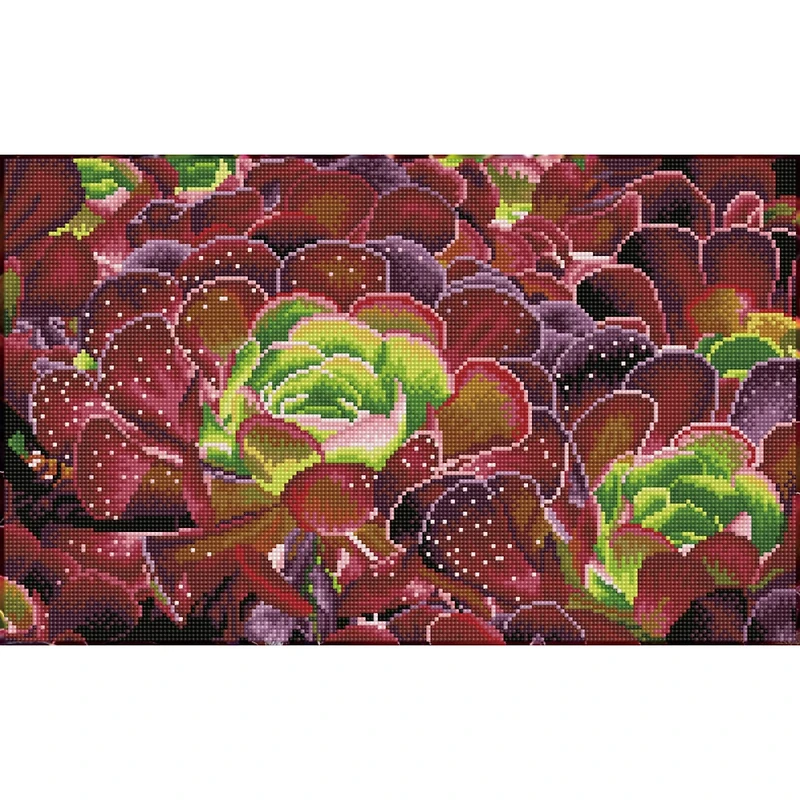 Diamond Dotz® Squares Intermediate Succulents Diamond Facet Art Kit