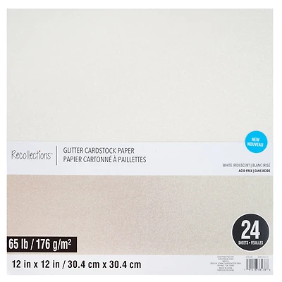 Glitter 12" x 12" Cardstock Paper Pack by Recollections